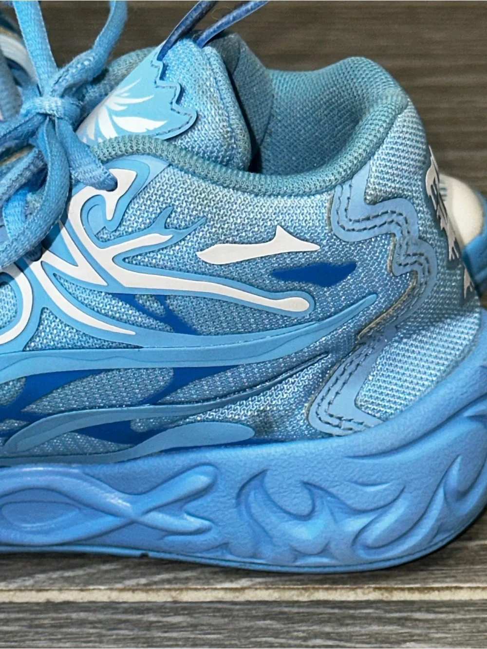 PUMA X LaMelo Ball MB.04 1 Of 1 LaFrance Youth 2.5C Blue Basketball Sneakers